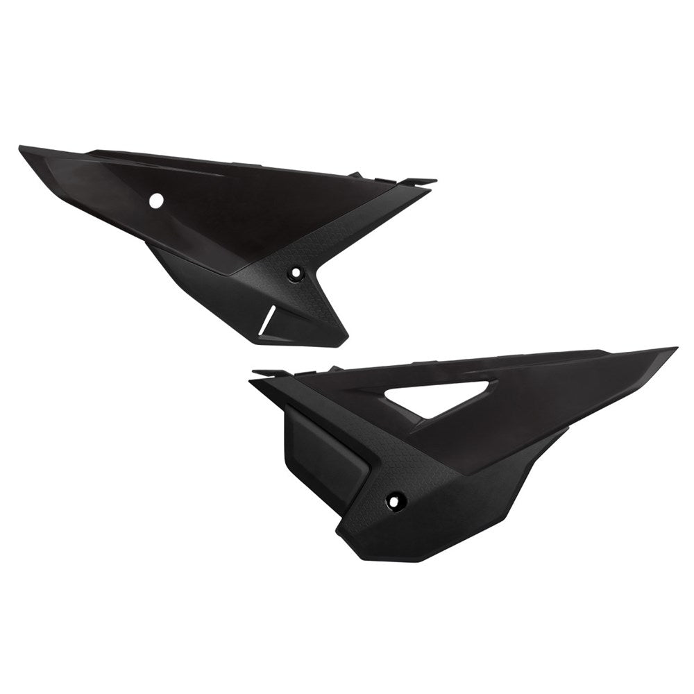 UFO Side Panels Black for Honda CRF 250 R 22-24/CRF 450 R/CRF 450 RX Enduro 21-24
