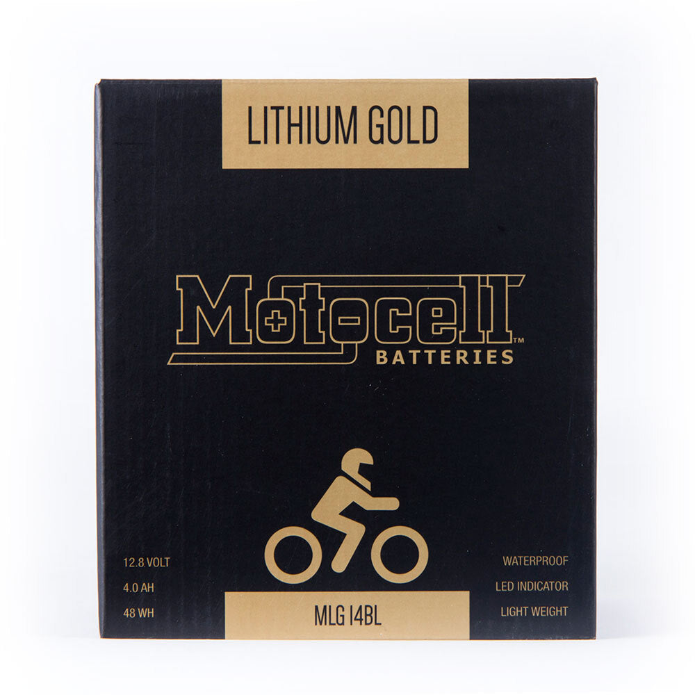 Motocell LIFEPO4 Series MLG14BL 12.8V 48WH Lithium Gold Battery