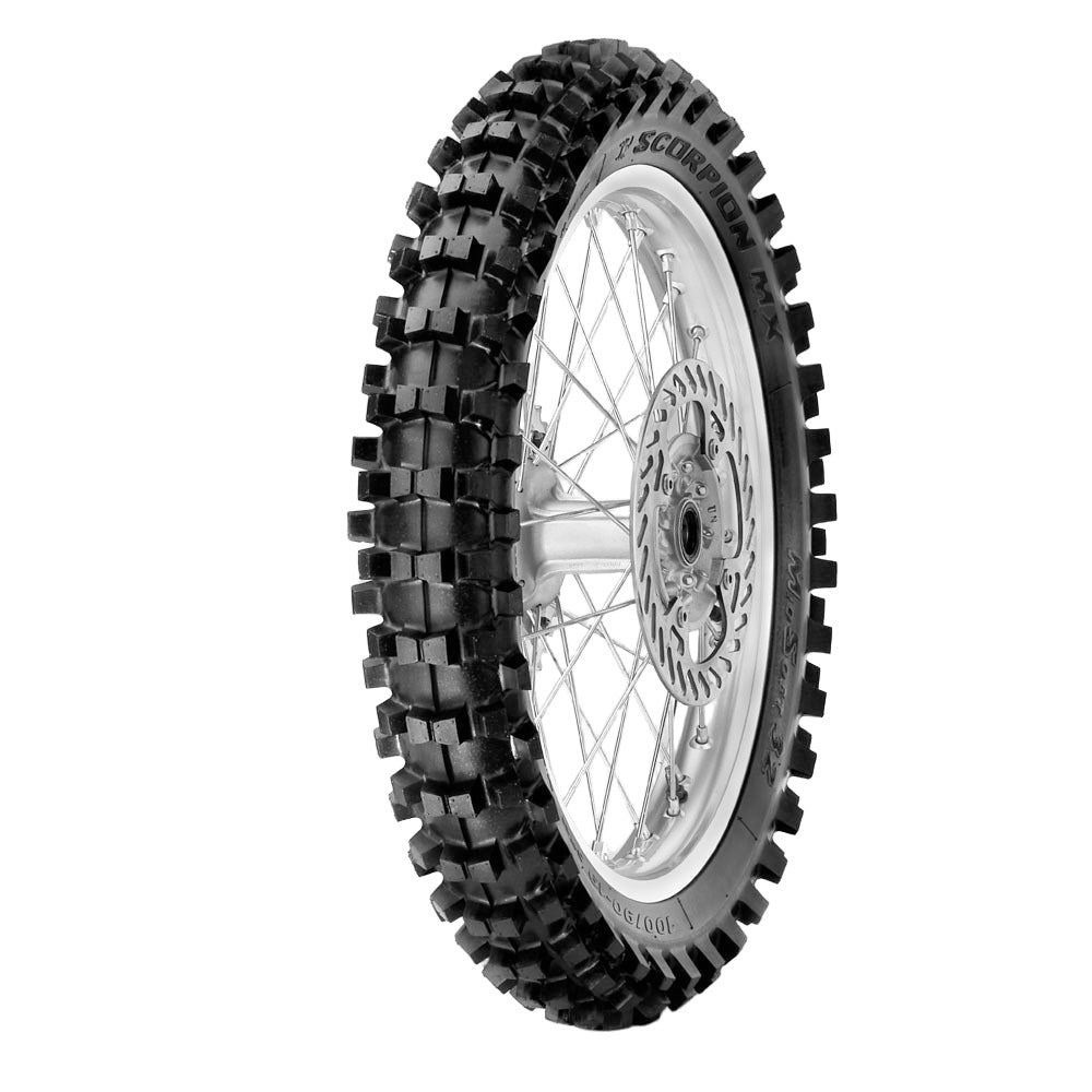 Pirelli Scorpion MX32 Mid Soft Rear Tyre 110/90-19 57M NHS - EasyR