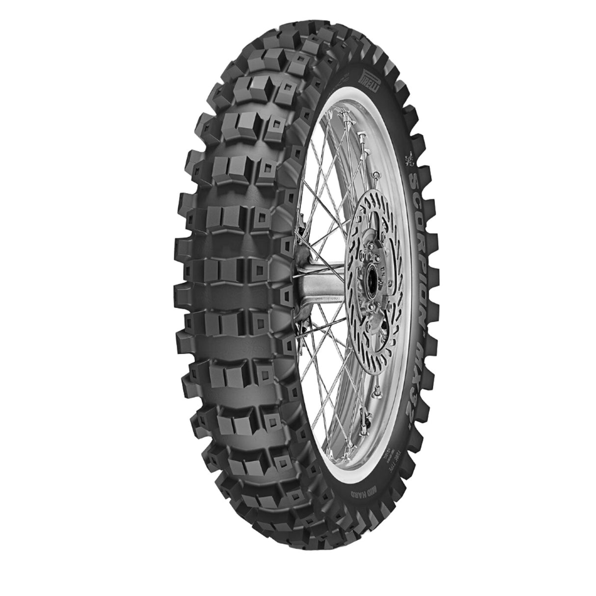 Pirelli Scorpion MX32 Mid Hard Rear Tyre 110/90-19 62M NHS Stadium - EasyR