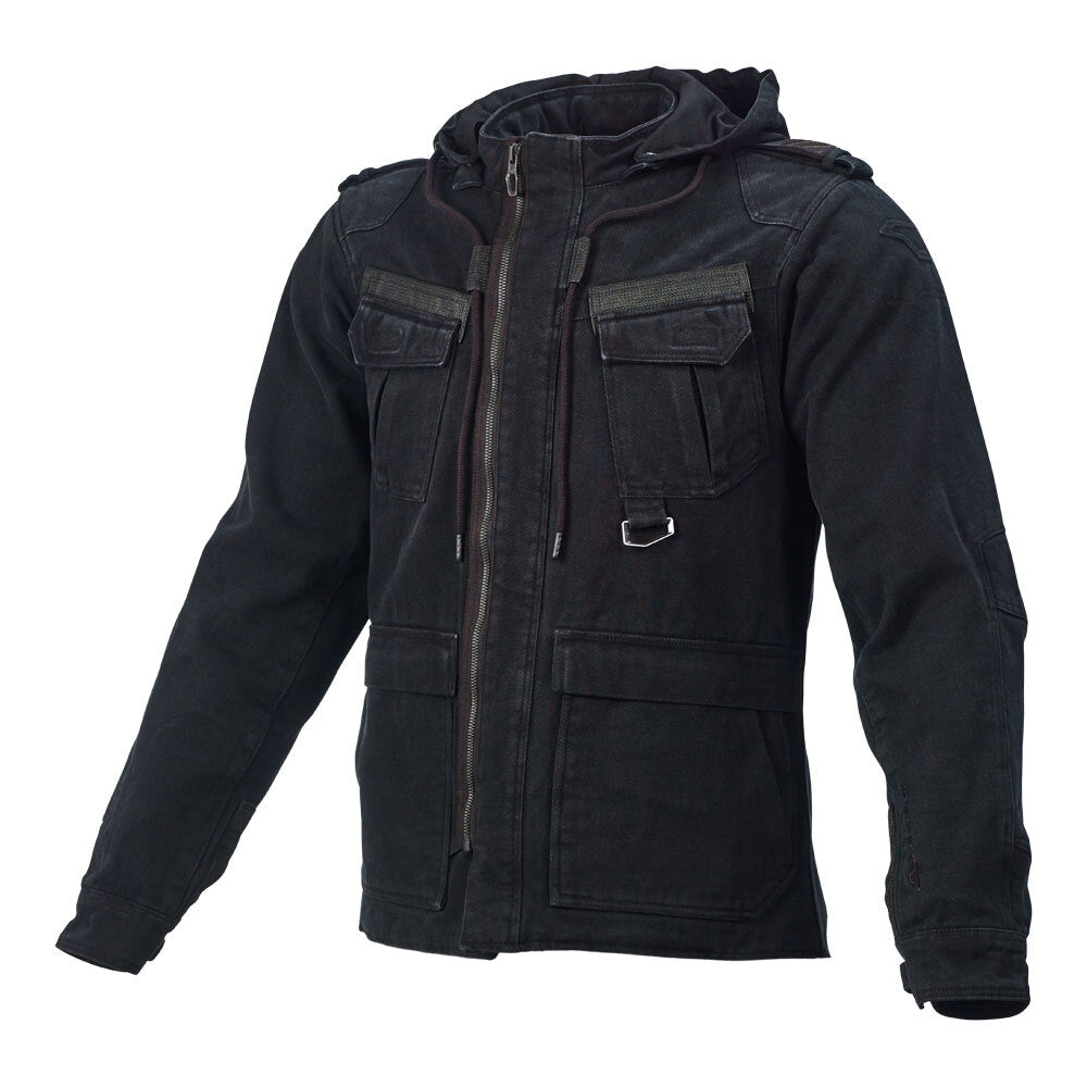 Macna Combat Black Textile Hoodie Jacket - EasyR