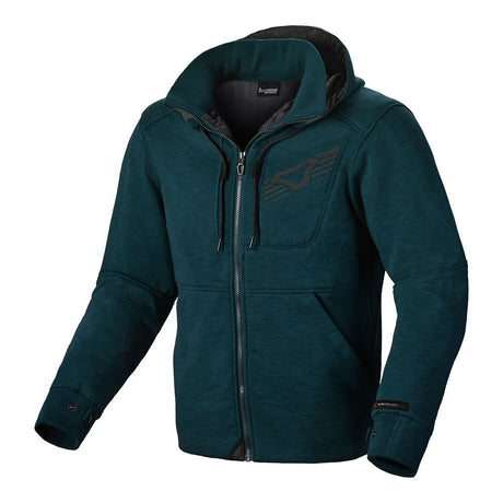 Macna District Blue Textile Hoodie Jacket - EasyR
