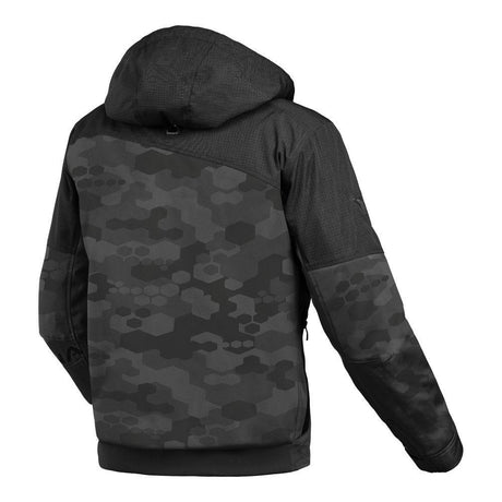 Macna Racoon Black/Camo Textile Hoodie Jacket - EasyR