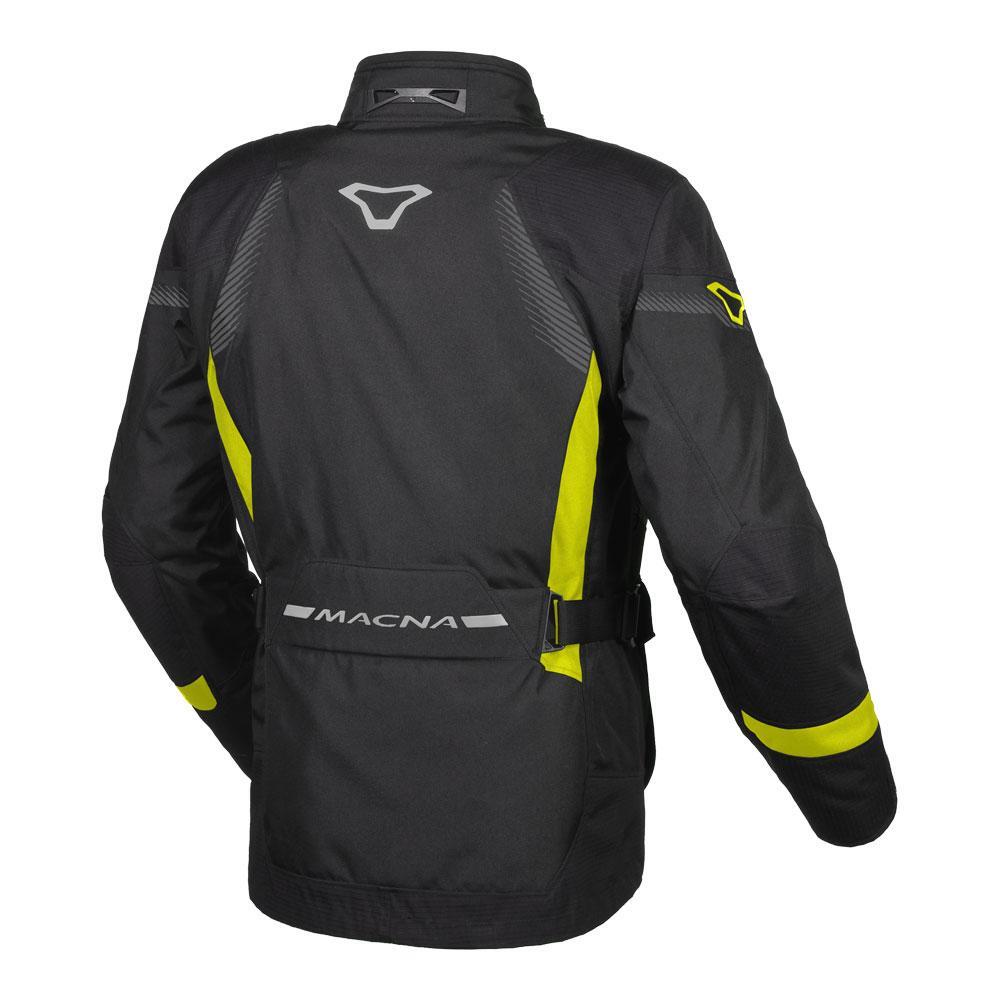 Macna Rancher Black/Fluro Yellow Textile Jacket - EasyR