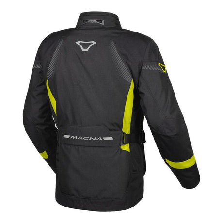 Macna Rancher Black/Fluro Yellow Textile Jacket - EasyR