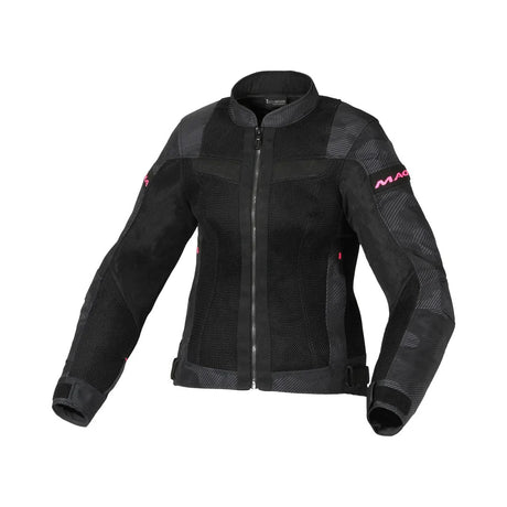 Macna Velotura Black/Grey/Camo Textile Womens Jacket - EasyR