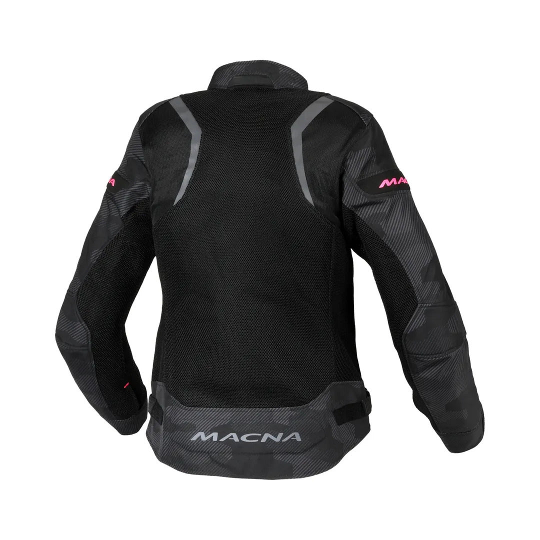 Macna Velotura Black/Grey/Camo Textile Womens Jacket - EasyR