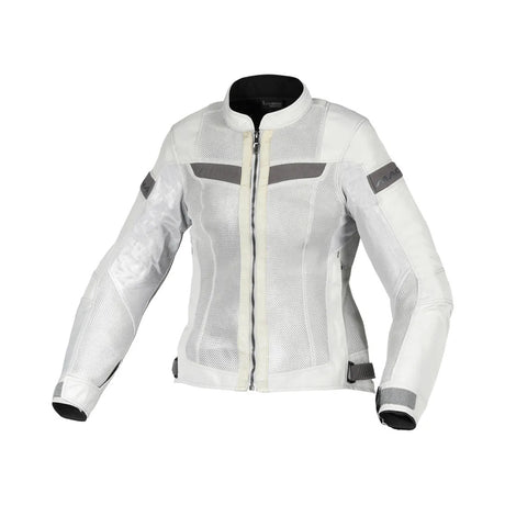 Macna Velotura Light Grey Textile Womens Jacket - EasyR