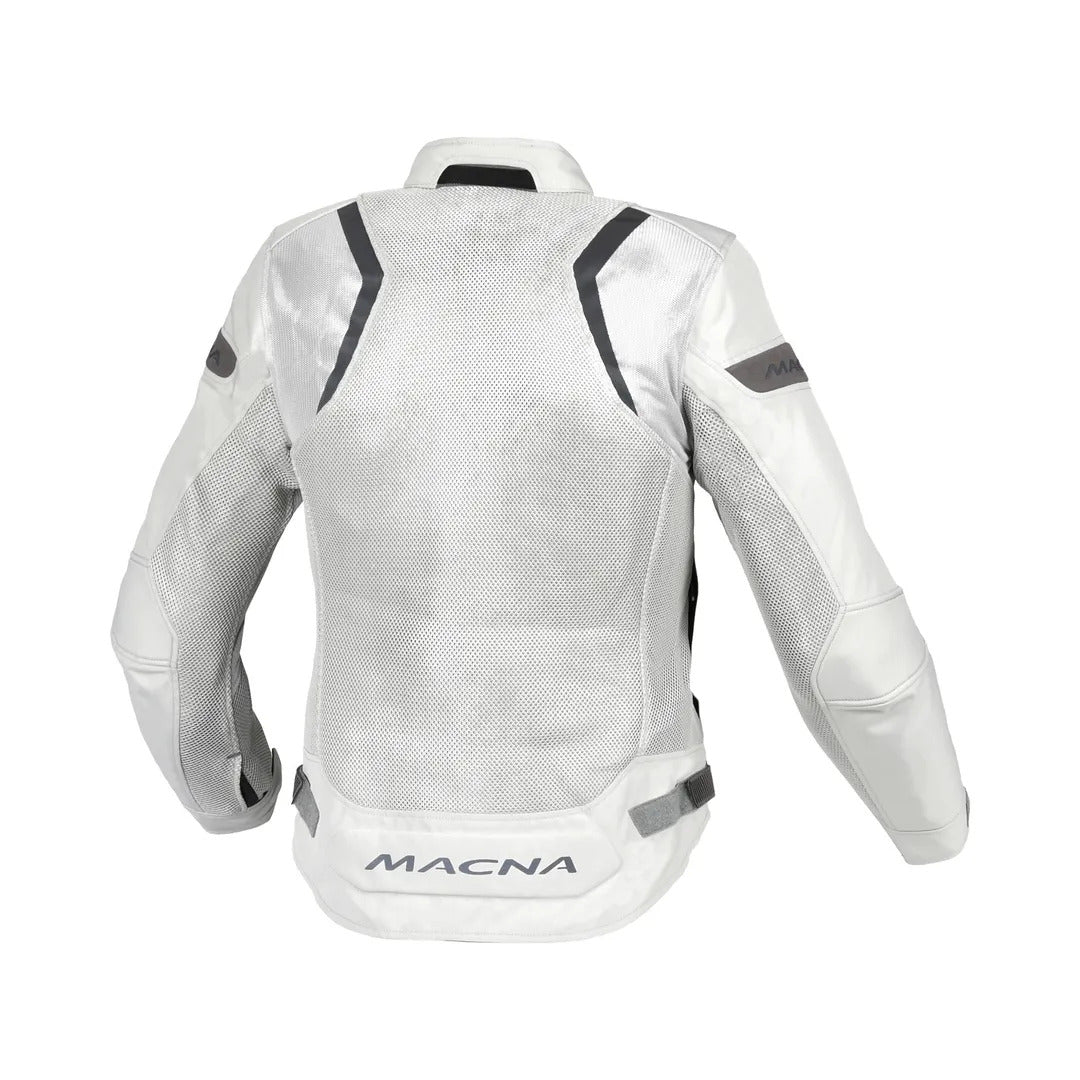Macna Velotura Light Grey Textile Womens Jacket - EasyR
