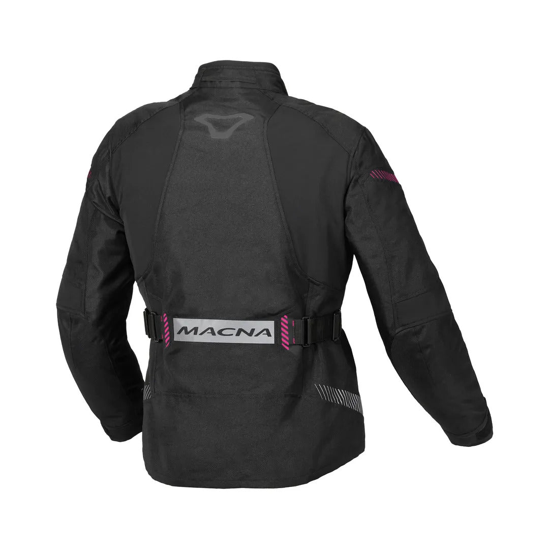 Macna Nivala Black/Pink Textile Womens Jacket - EasyR