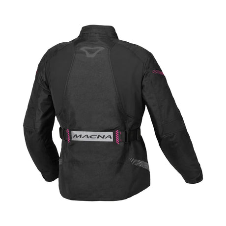Macna Nivala Black/Pink Textile Womens Jacket - EasyR