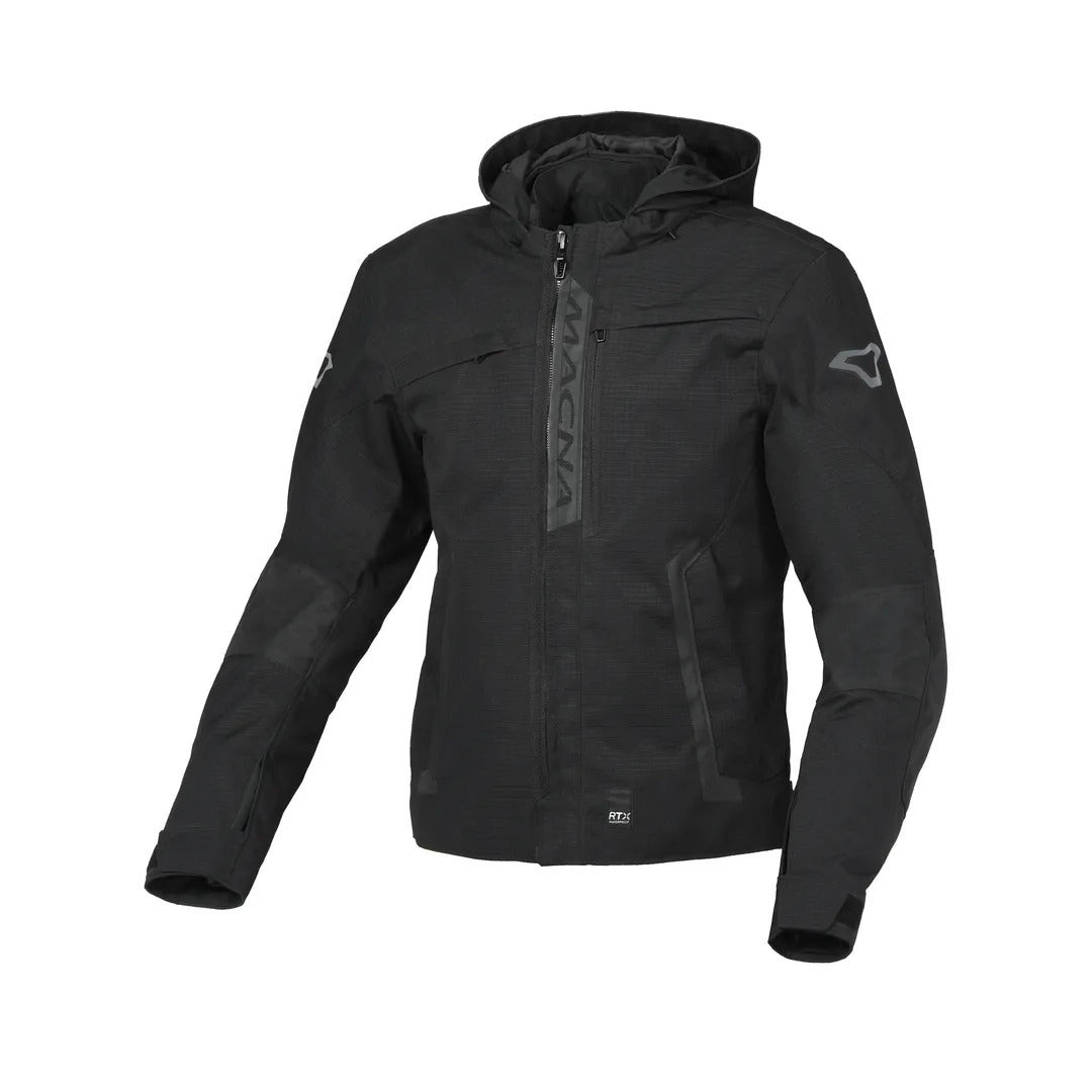Macna Riggor Black Textile Hoodie Jacket - EasyR