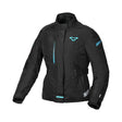 Macna Nivala Black/Aqua Textile Womens Jacket - EasyR