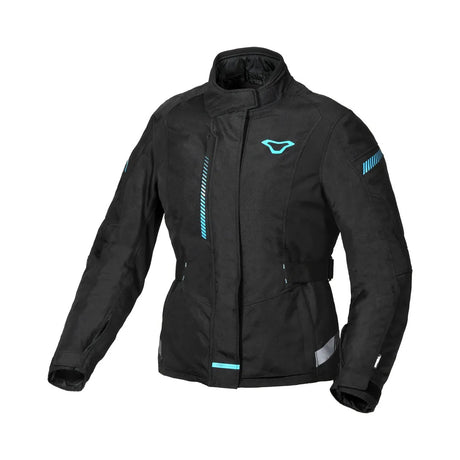 Macna Nivala Black/Aqua Textile Womens Jacket - EasyR