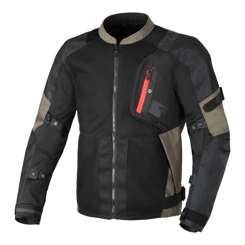 Macna Raddic Black/Taupe Camo Textile Jacket