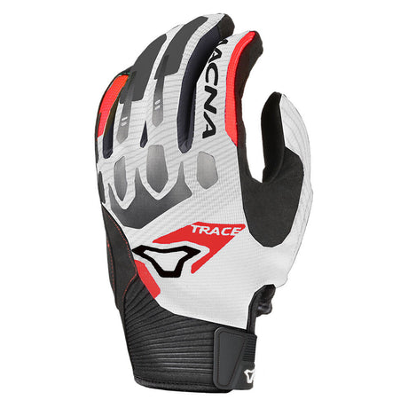 Macna Trace White/Black/Red Gloves - EasyR