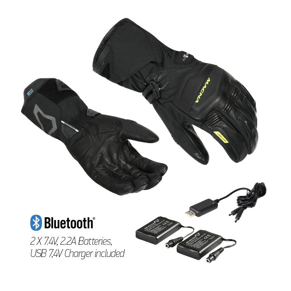 Macna Azra RTX Black Heated Gloves & Battery Kit