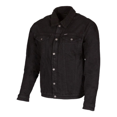 Merlin Sherpa D3O Black Stretch Denim Jacket - EasyR