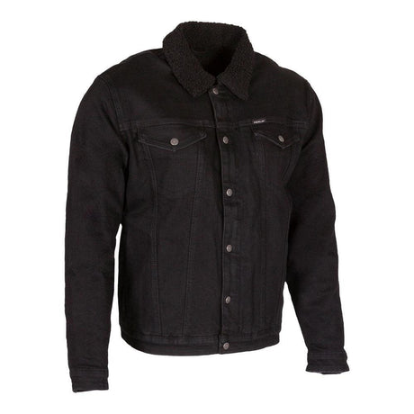 Merlin Sherpa D3O Black Stretch Denim Jacket - EasyR