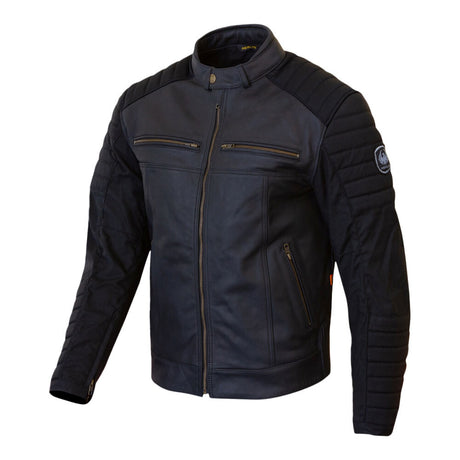 Merlin Ridge D3O Cotec Black Leather Jacket - EasyR