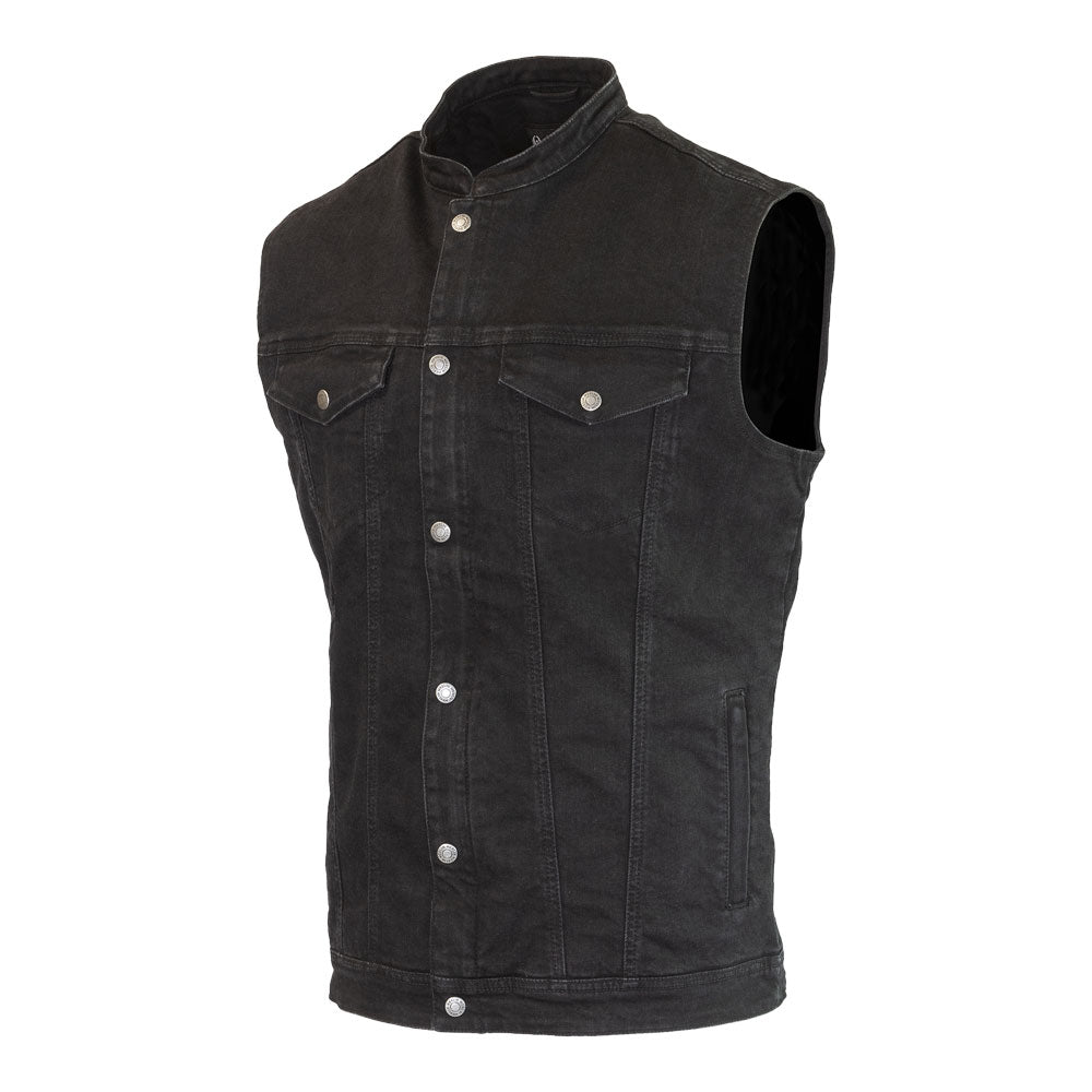 Merlin Club D3O Ghost Black Leisure Moto Denim Vest