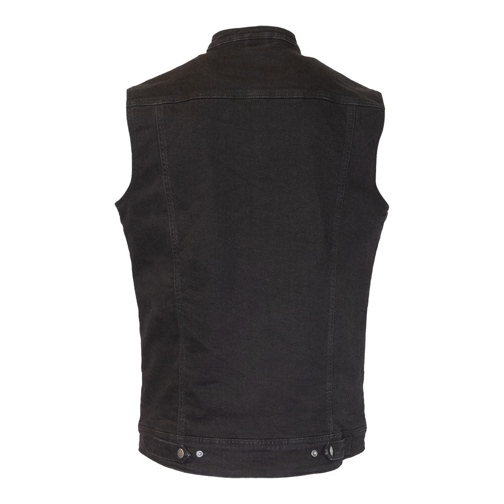 Merlin Club D3O Ghost Black Leisure Moto Denim Vest
