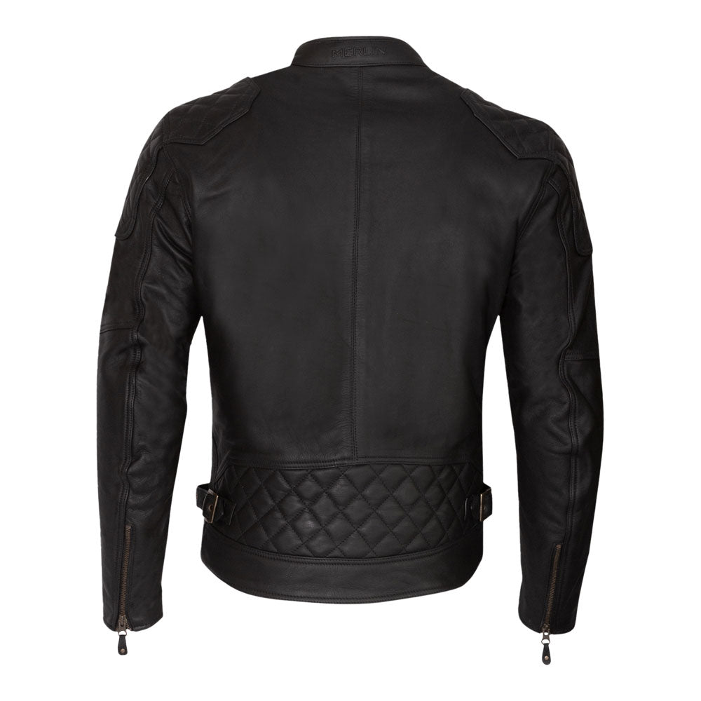 Merlin Chester D3O Black Heritage Leather Jacket