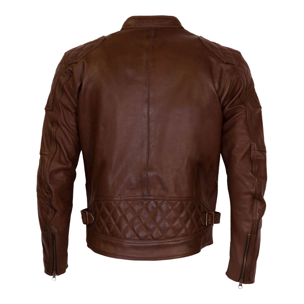 Merlin Chester D3O Brown Heritage Leather Jacket