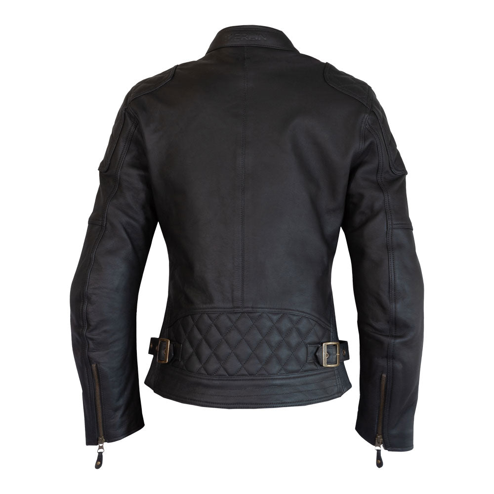 Merlin Bristol D3O Black Heritage Womens Leather Jacket