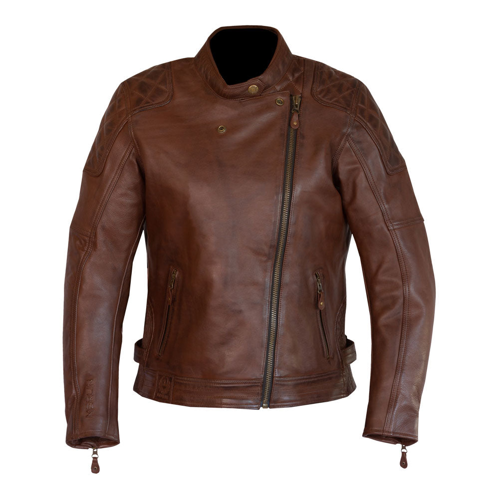 Merlin Bristol D3O Brown Heritage Womens Leather Jacket
