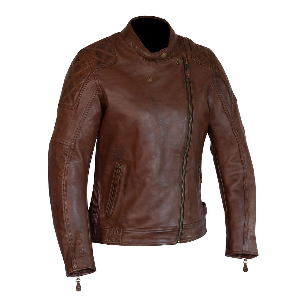 Merlin Bristol D3O Brown Heritage Womens Leather Jacket