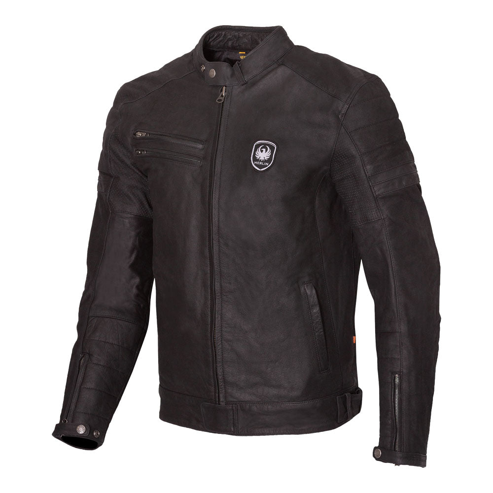 Merlin Alton II D3O Black Heritage Leather Jacket