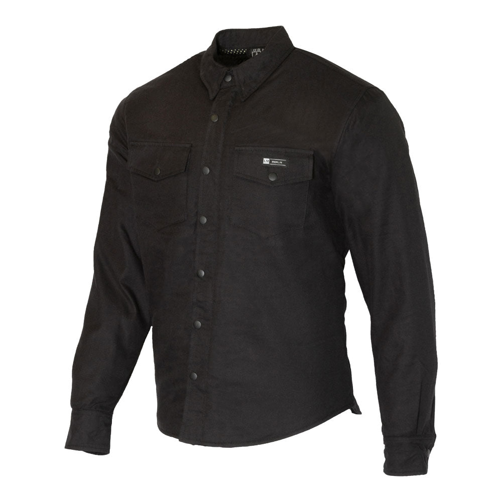 Merlin Axe Black Leisure Moto Textile Riding Shirt