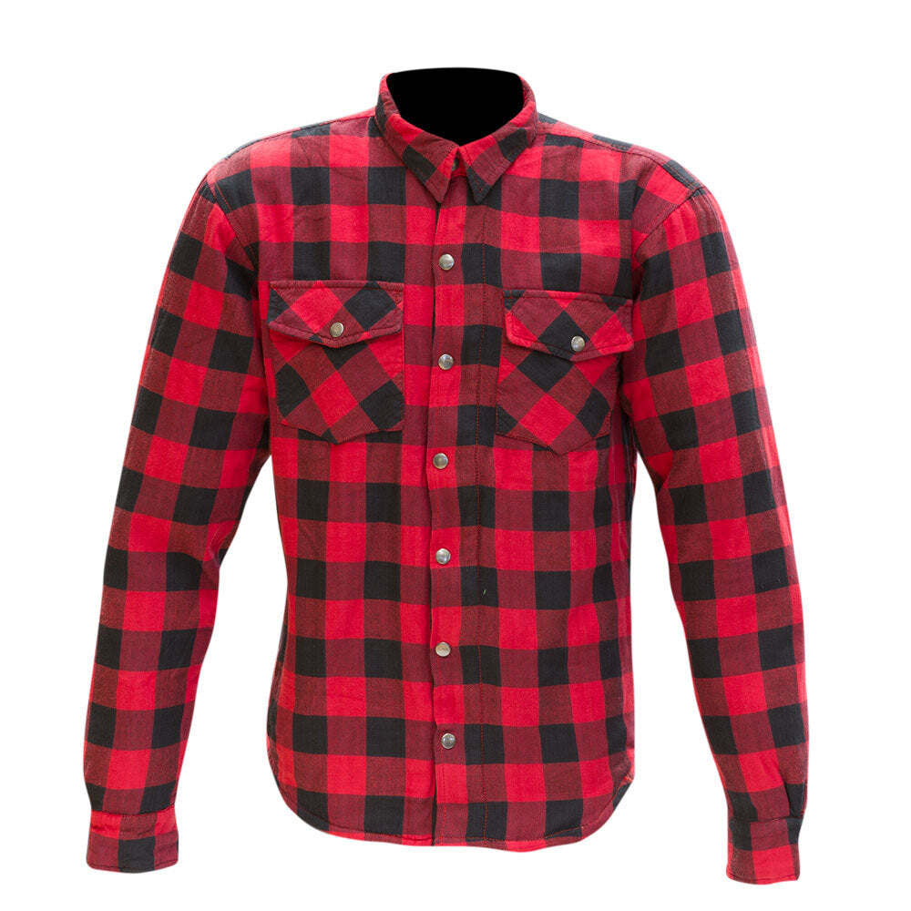 Merlin Axe Red Textile Flannel Jacket - EasyR