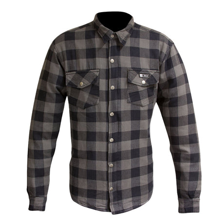 Merlin Axe Grey Textile Flannel Jacket - EasyR