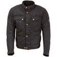 Merlin Perton D3O Black Wax Cotton Jacket - EasyR