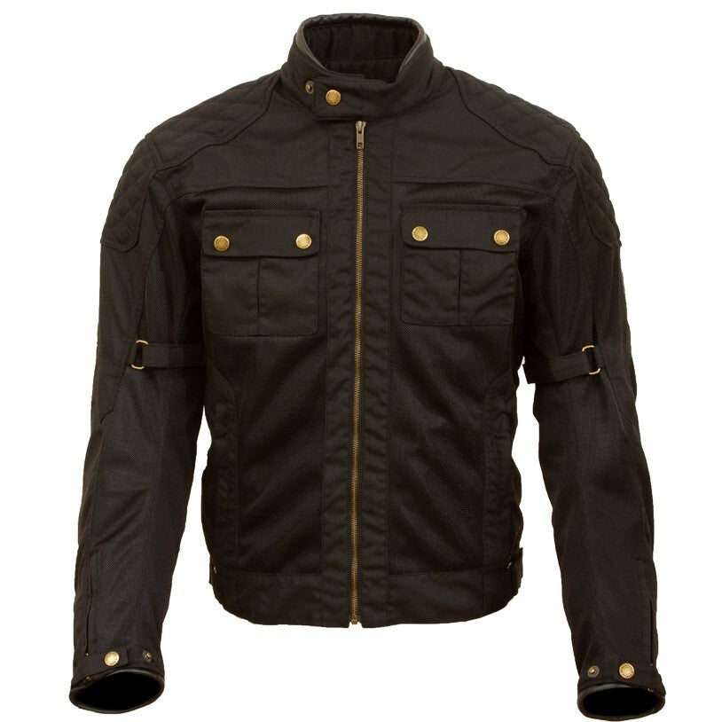 Merlin Shenstone Air D3O Black Wax Cotton Jacket - EasyR