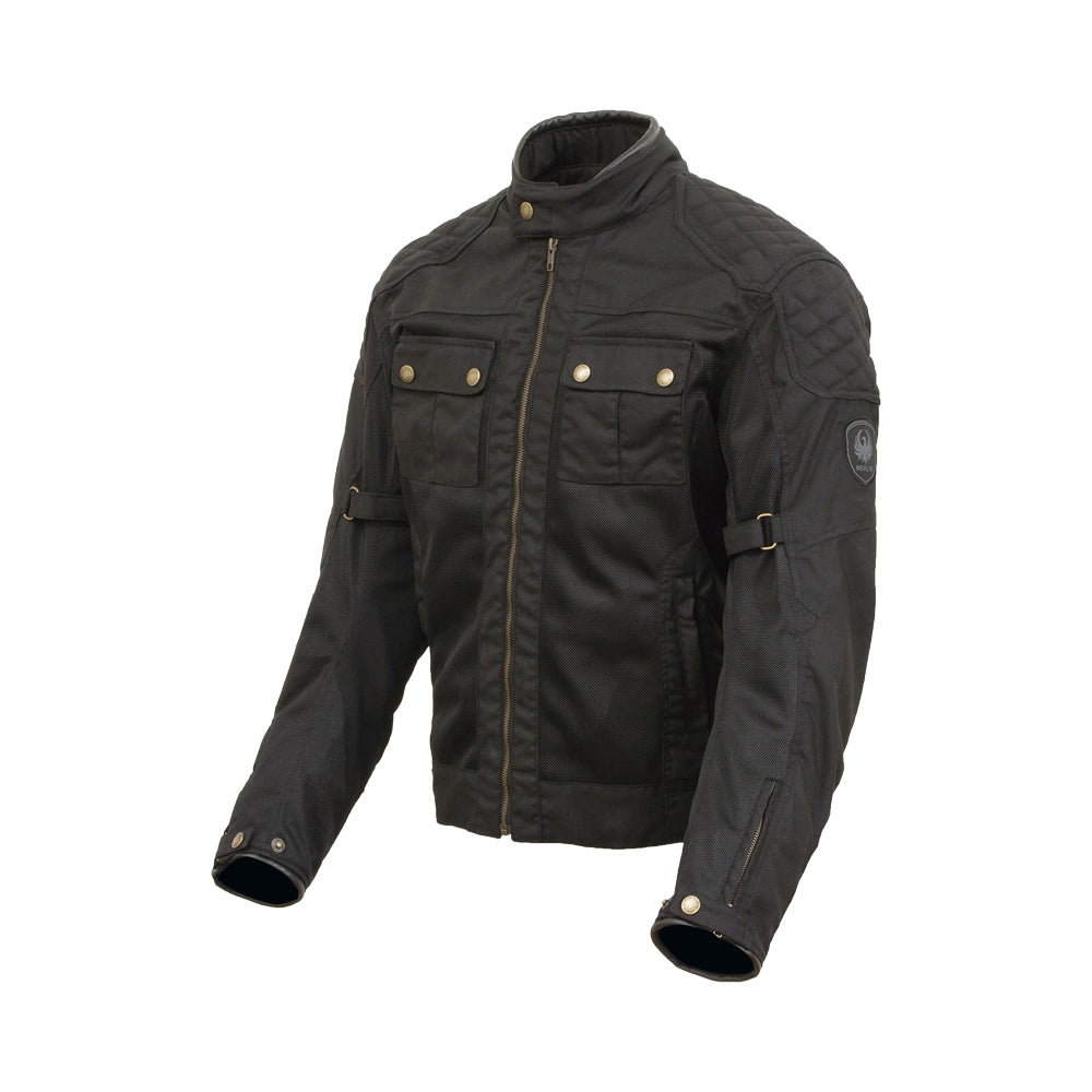 Merlin Shenstone Air D3O Black Wax Cotton Jacket - EasyR