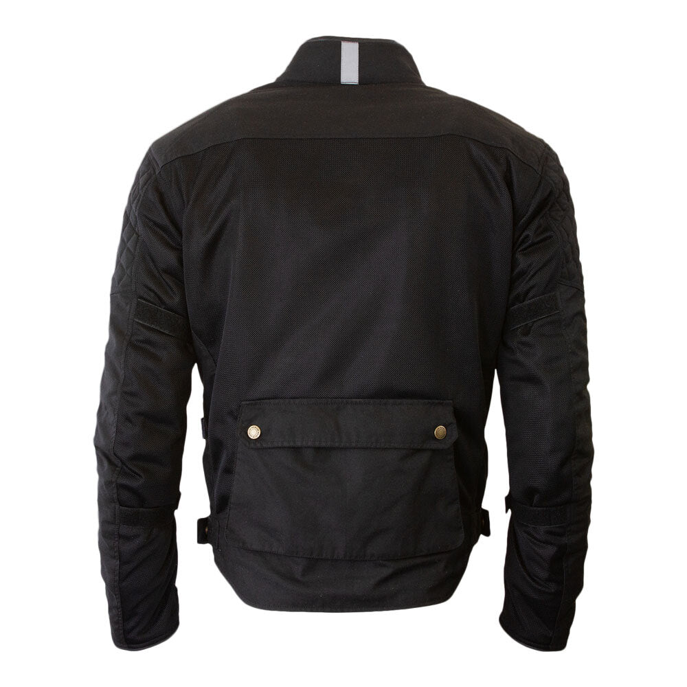 Merlin Chigwell Utility D3O Black Waxed Cotton Jacket - EasyR