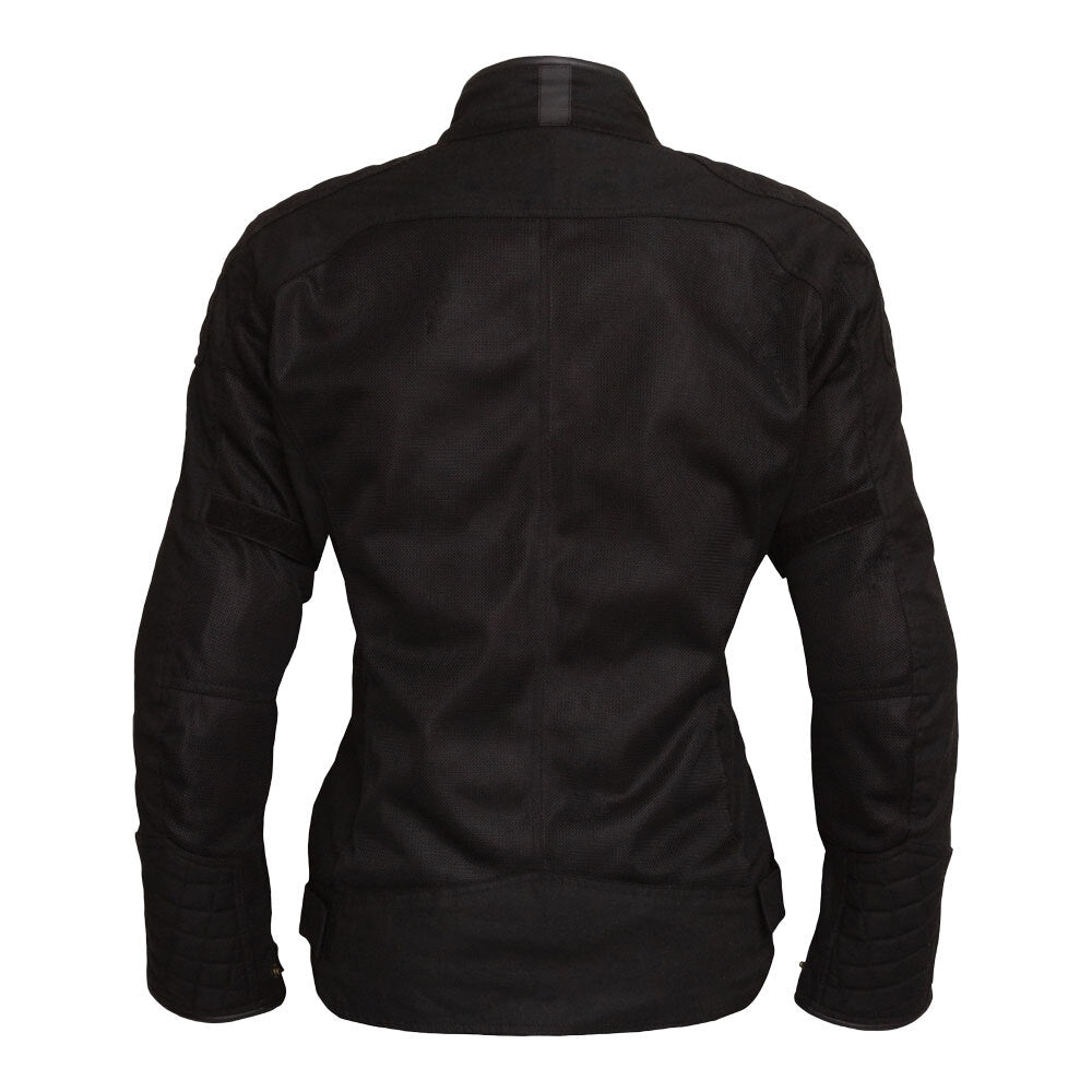 Merlin Shenstone Air D3O Black Womens Wax Cotton Jacket - EasyR