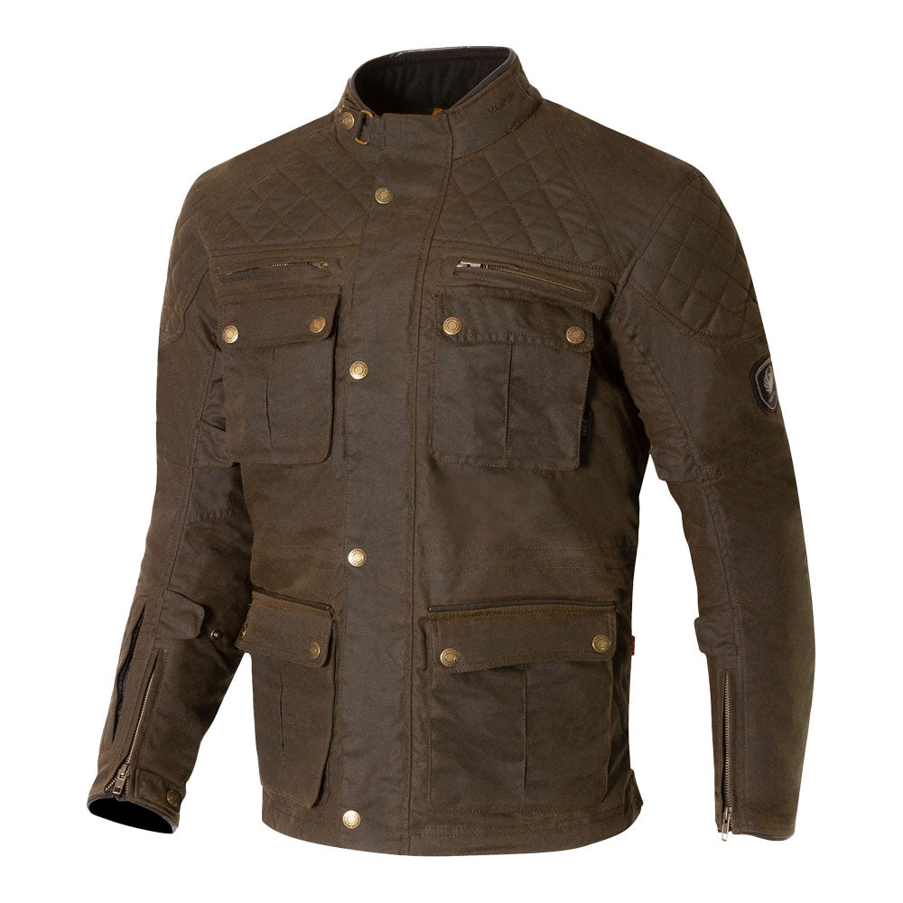 Merlin Edale II Cotec D3O Olive Heritage Wax Cotton Jacket