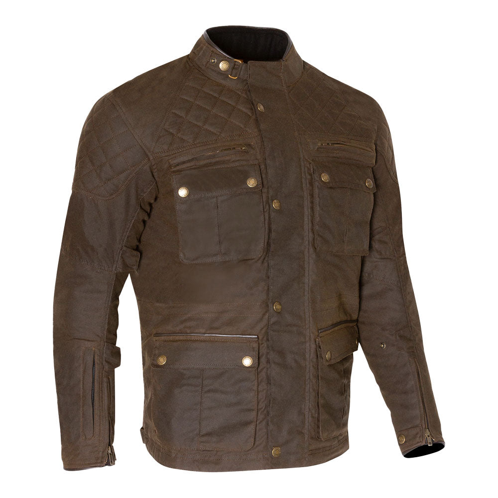 Merlin Edale II Cotec D3O Olive Heritage Wax Cotton Jacket