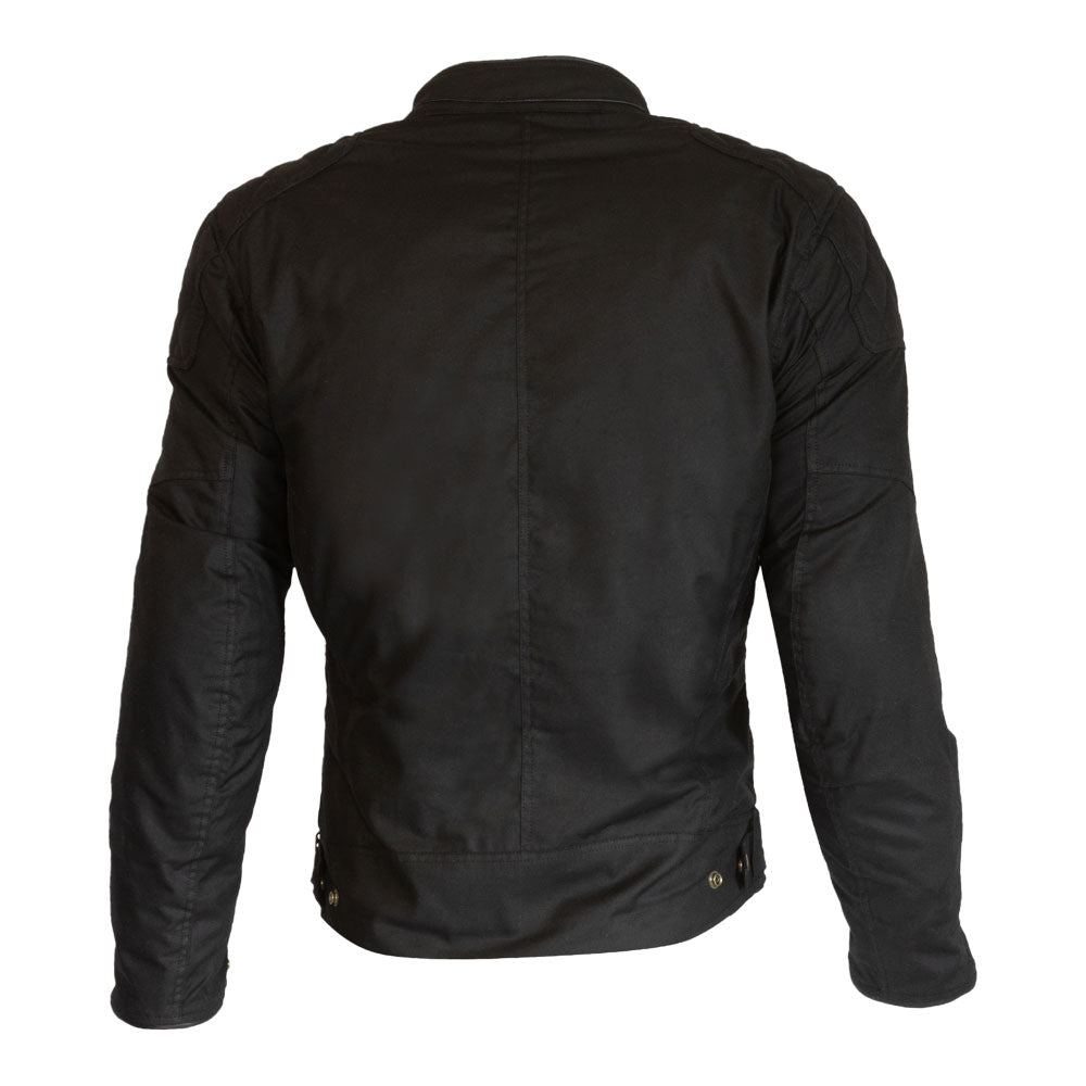 Merlin Perton II Cotec D3O Black Heritage Wax Cotton Jacket