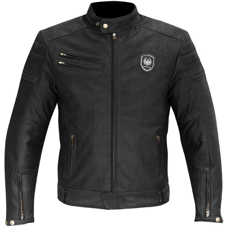 Merlin Alton Black Leather Jacket - EasyR