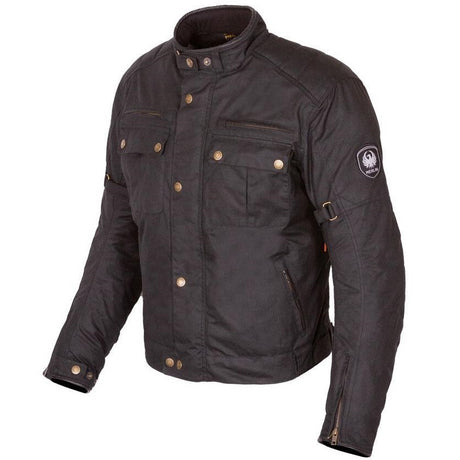 Merlin Barton II D3O Black Wax Cotton Jacket - EasyR