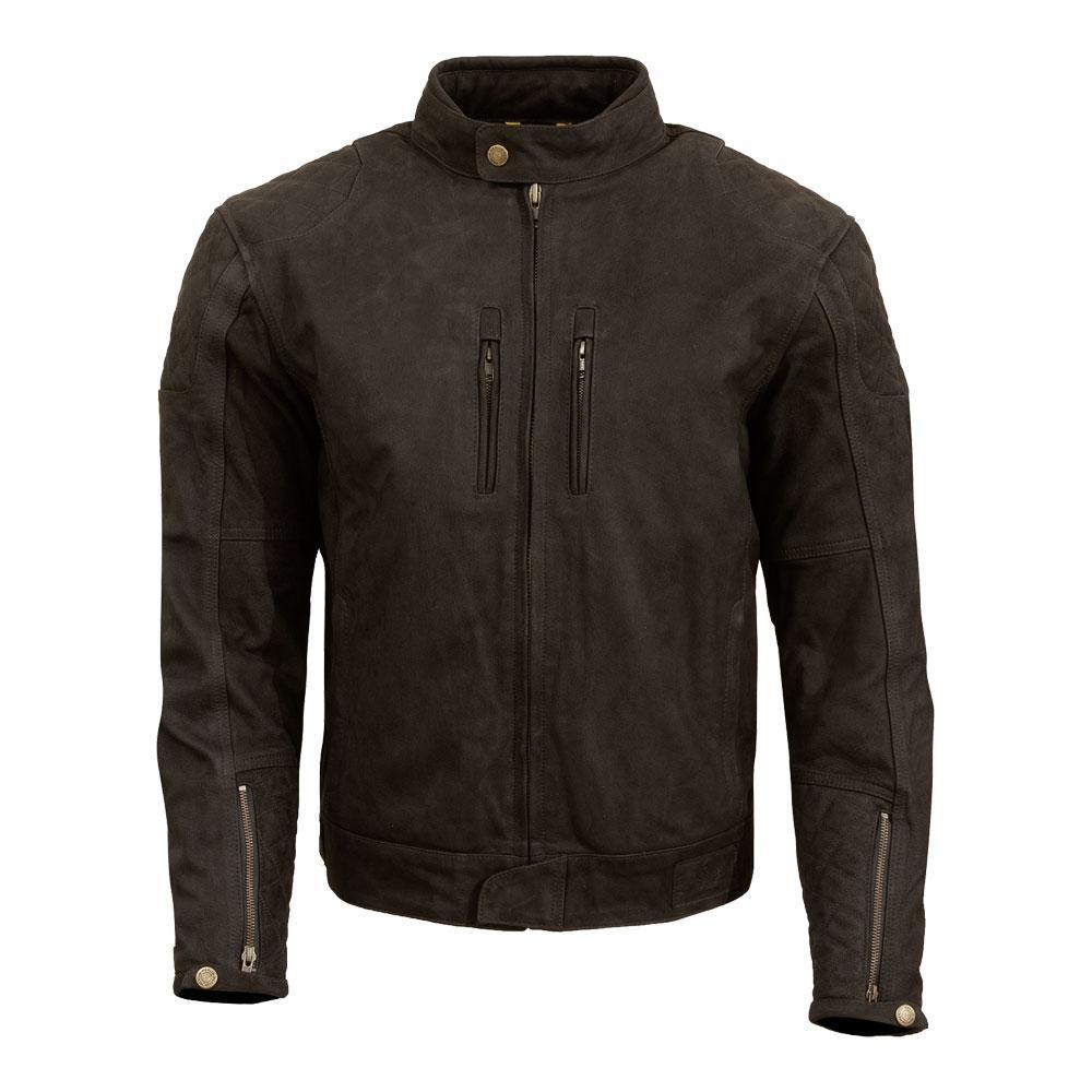 Merlin Stockton D3O Brown Leather Jacket - EasyR