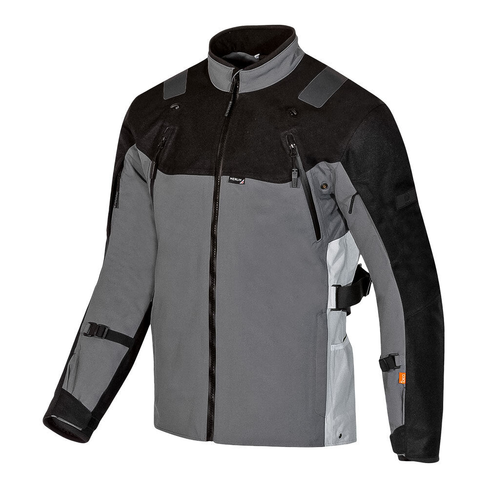 Merlin Navar D3O Black/Grey Explorer Laminated Jacket - EasyR