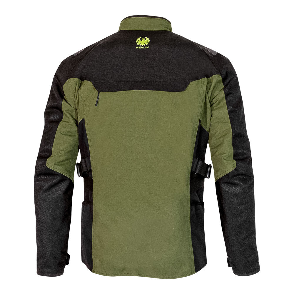 Merlin Navar D3O Black/Dark Green Explorer Laminated Jacket - EasyR
