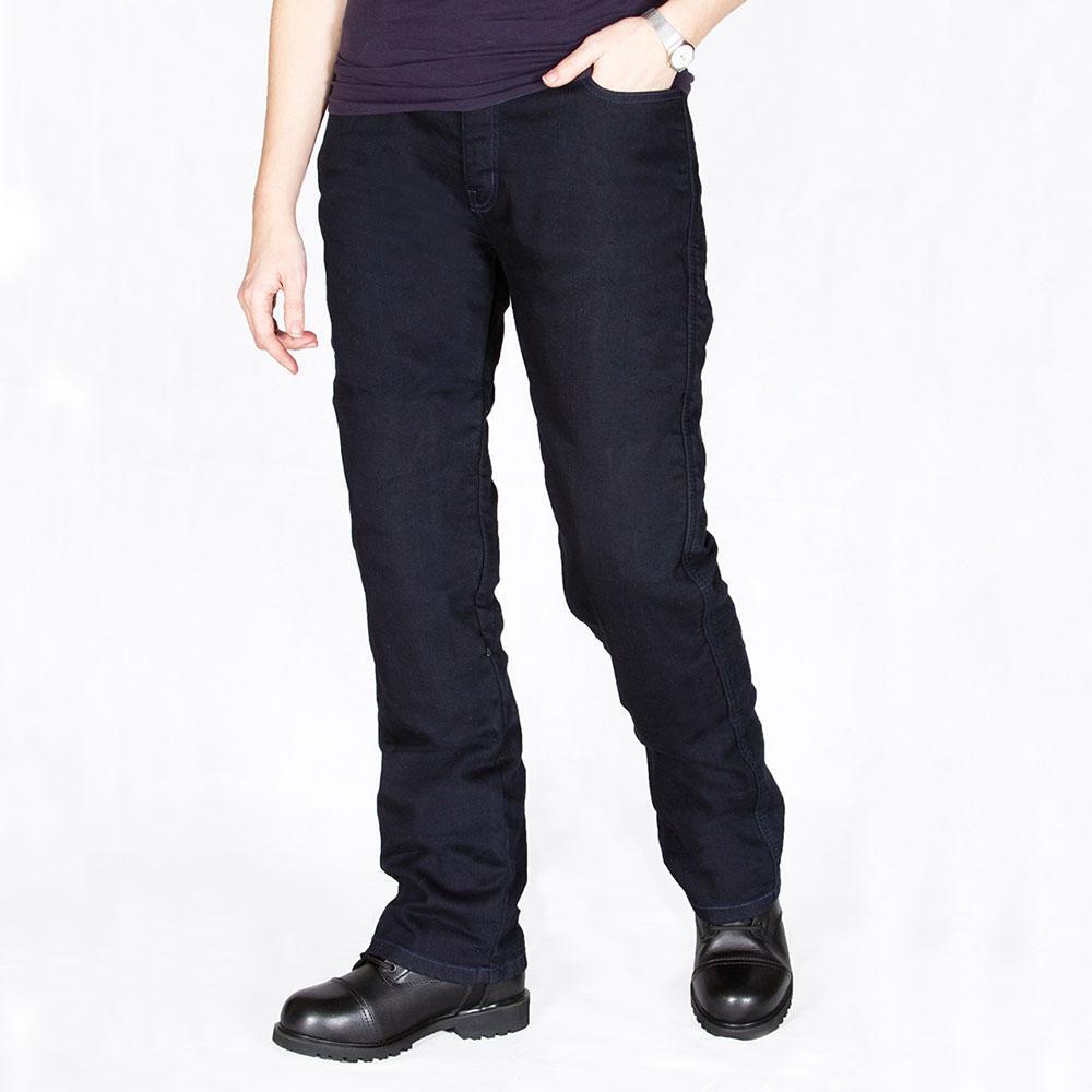 Merlin Mere D3O Regular Fit Dark Navy Blue Womens Denim Jeans - EasyR