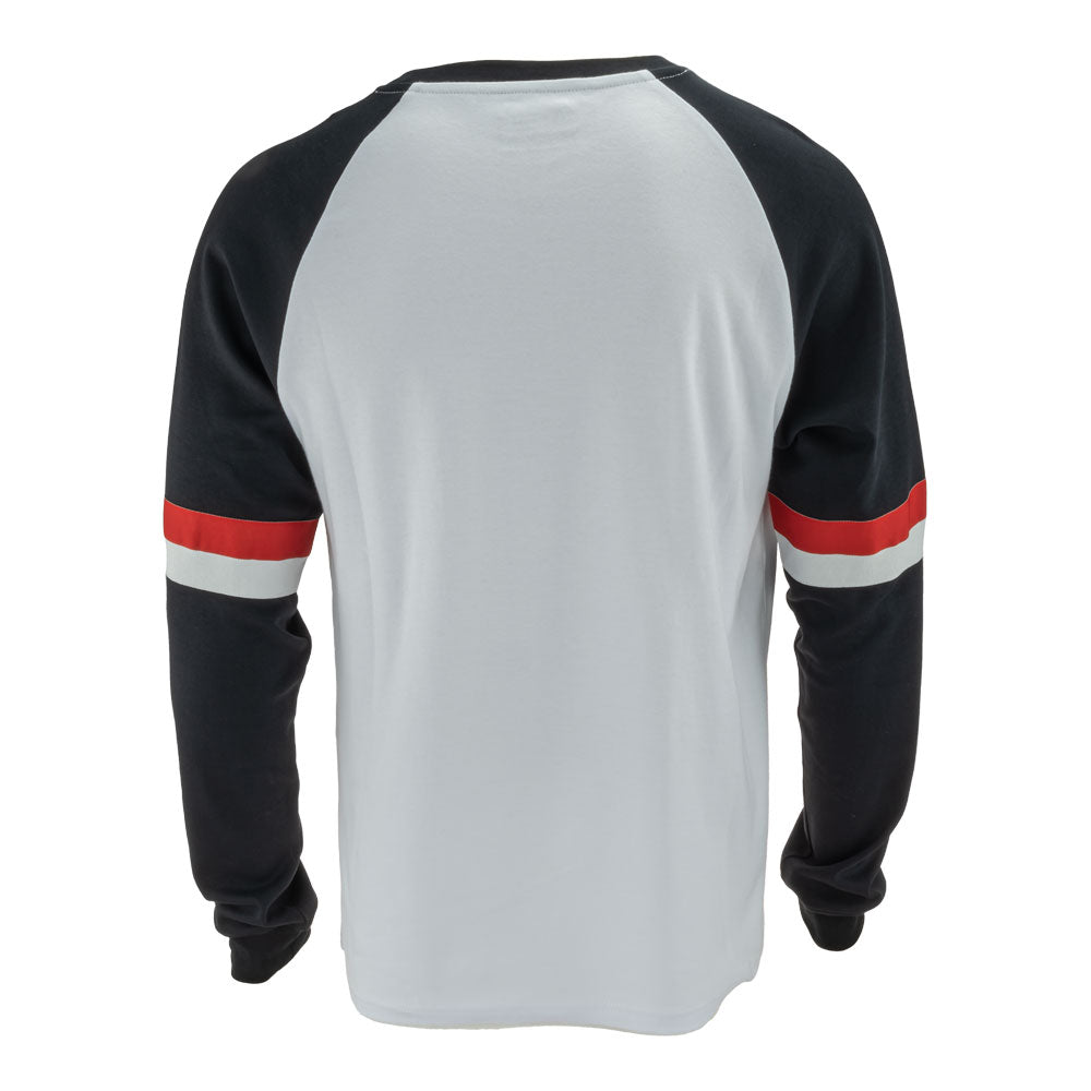 Merlin Durham White/Black Long Sleeve Signature Tee